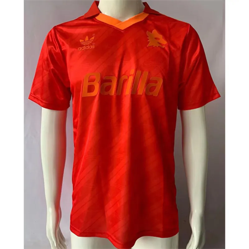 Camiseta tercera retro de AS Roma 1992 - 94 - roja