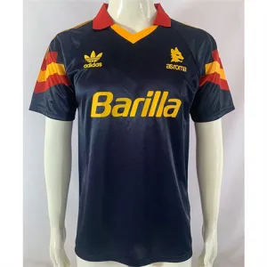 AS Roma 1991/92 Dritt - Retro - Trikot - Blau