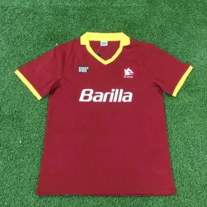 Camiseta retro de casa de AS Roma 1989/90 - Roja