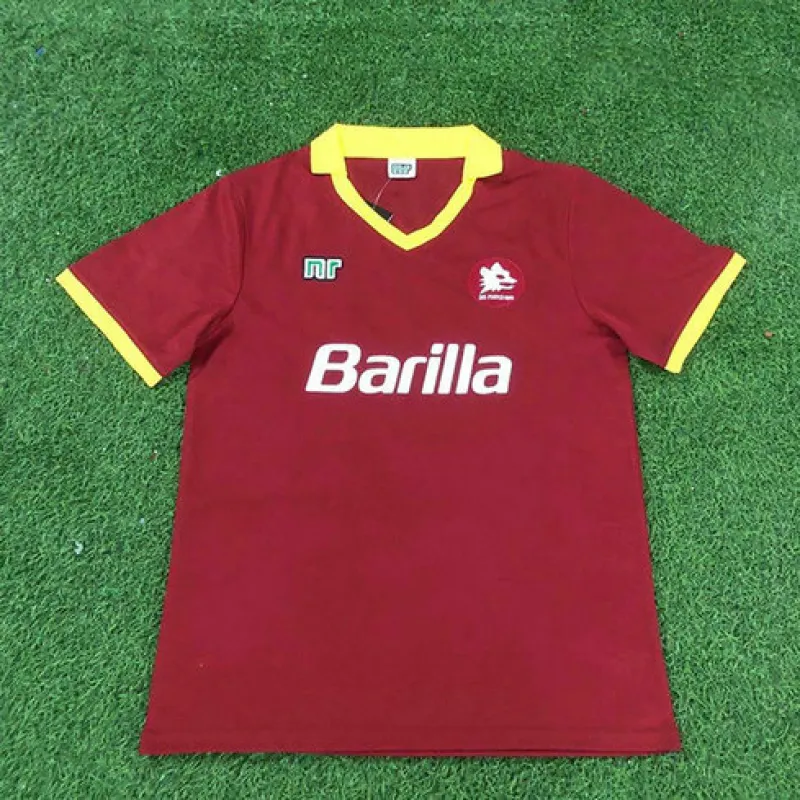 AS Roma 1989/90 Home Retro Jersey - Red