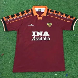 Camiseta retro de casa de AS Roma 1998/99 - Roja