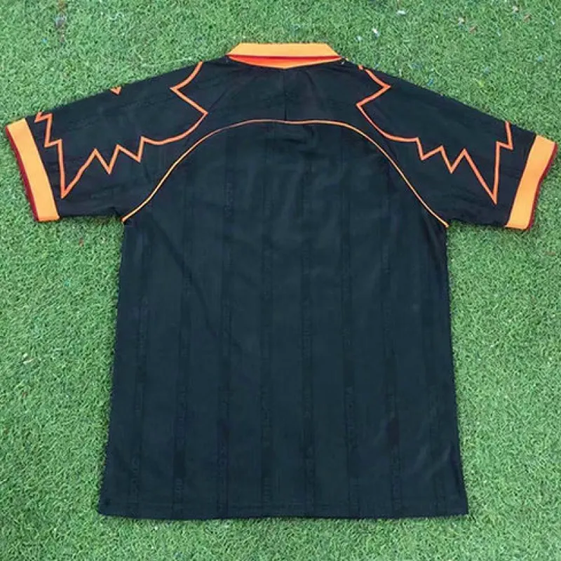 Camiseta retro de fuera de AS Roma 1999/00 - Negra