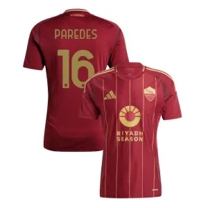 Paredes AS Rom 2024/25 Heim - Trikot - Burgund