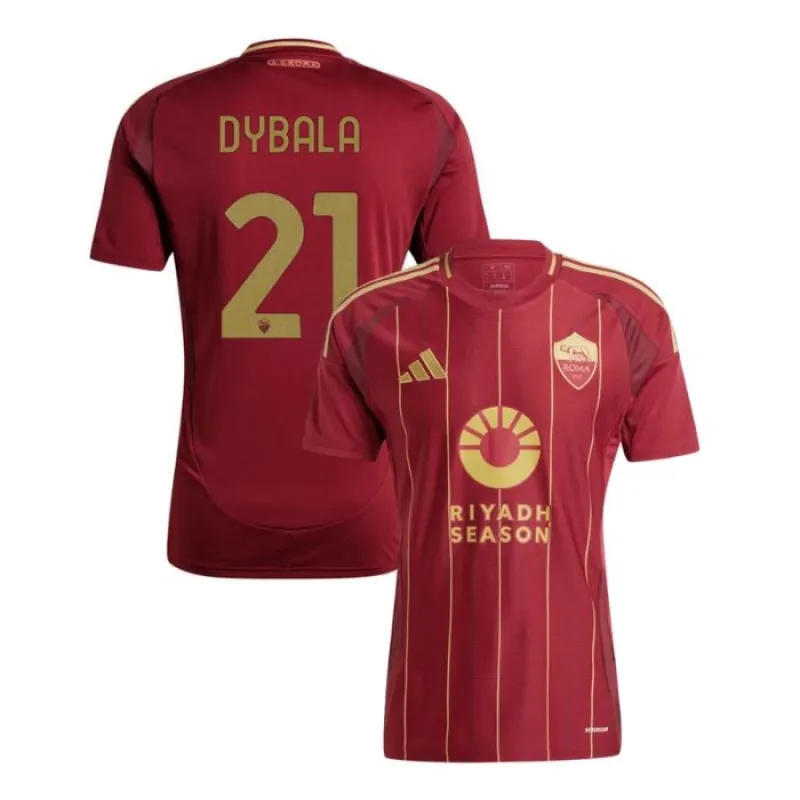 Paulo Dybala AS Rom 2024/25 Heim - Trikot - Burgund