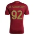 El Shaarawy, ensemble de maillots pour enfants du domicile de l'AS Roma 2024/25 - Rouge vin