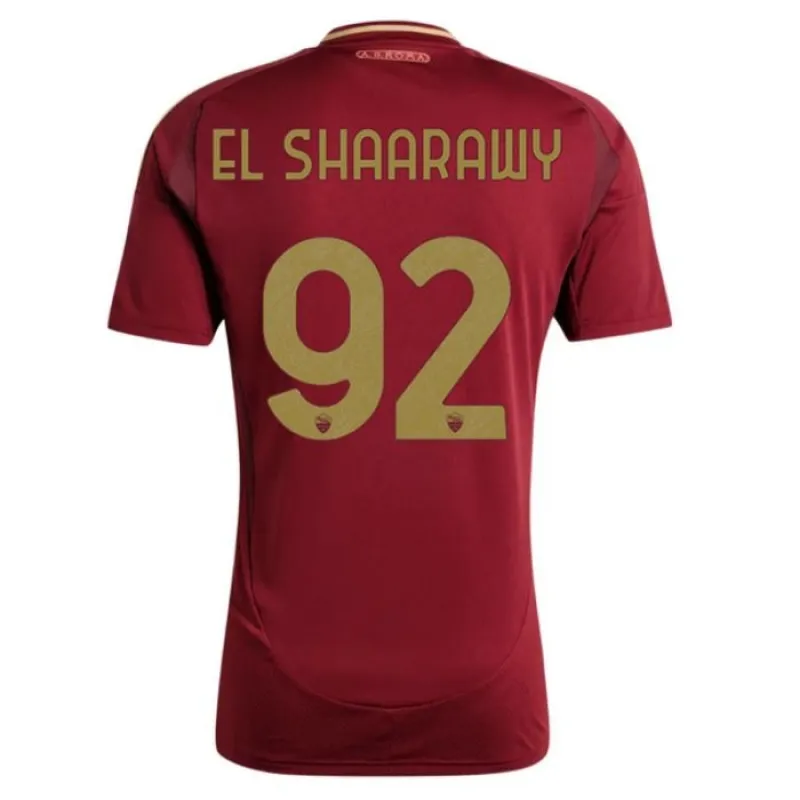 El Shaarawy, ensemble de maillots pour enfants du domicile de l'AS Roma 2024/25 - Rouge vin