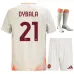 Dybala, ensemble de maillots pour enfants d'extérieur de l'AS Roma 2024/25 - Blanc