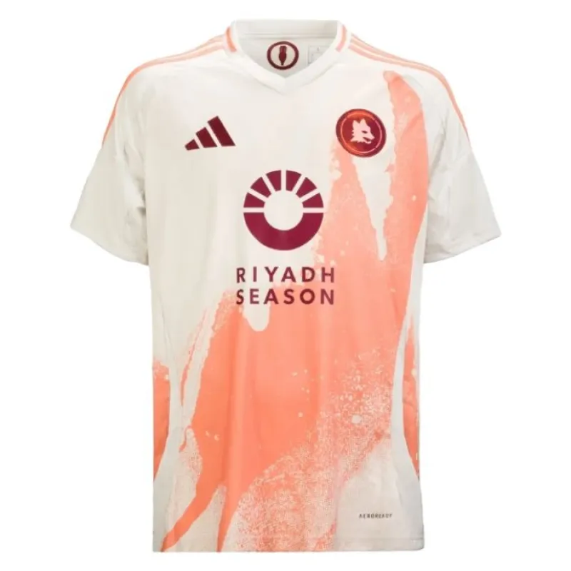 Dybala, ensemble de maillots pour enfants d'extérieur de l'AS Roma 2024/25 - Blanc
