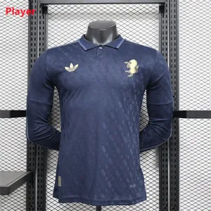 Tercer camiseta de manga larga 2024/25 de AS Roma - Jugadores - Azul