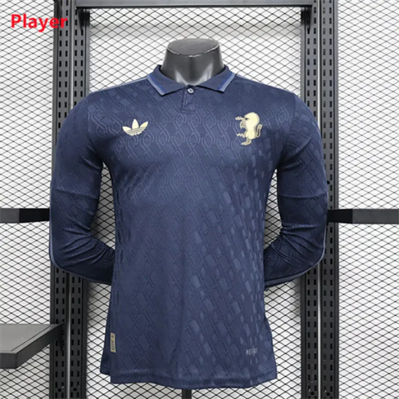 AS Roma 2024/25 Drittes Langarmtrikot - Spieler - Blau