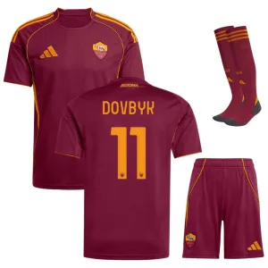 Set de camiseta infantil de casa de DOVBYK de la AS Roma 2025/26 - Borgoña