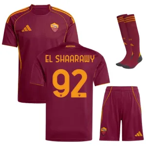 Set de camiseta infantil de casa de EL SHAARAWY de la AS Roma 2025/26 - Borgoña