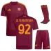 Set de camiseta infantil de casa de EL SHAARAWY de la AS Roma 2025/26 - Borgoña