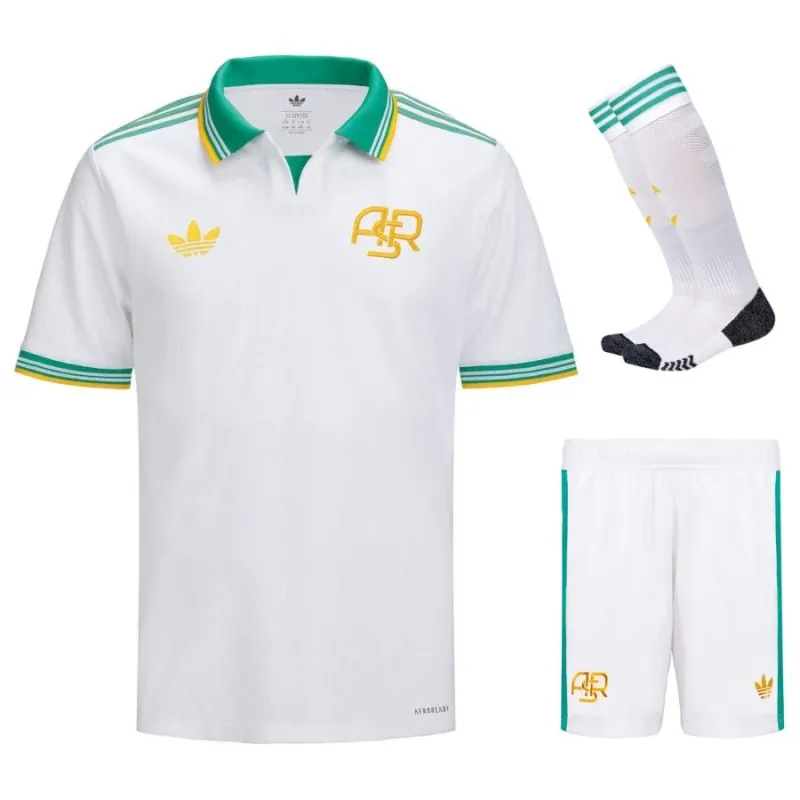 Set de camiseta tercera infantil de la AS Roma 2025/26 - Blanco