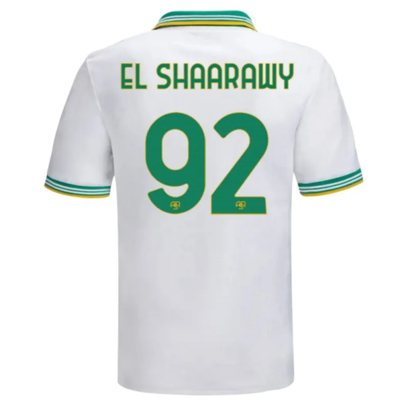 AS Roma EL SHAARAWY 2025/26 Drittes Kinder-Trikot-Set - Weiß