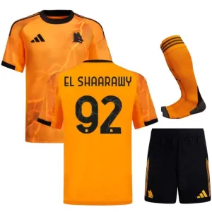 AS Roma EL SHAARAWY 2025/26 Away Kids Kit - Orange