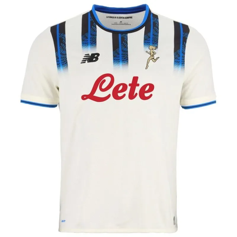 Atalanta BC 2025/26 Auswärts-Kindertrikot-Set - Weiß