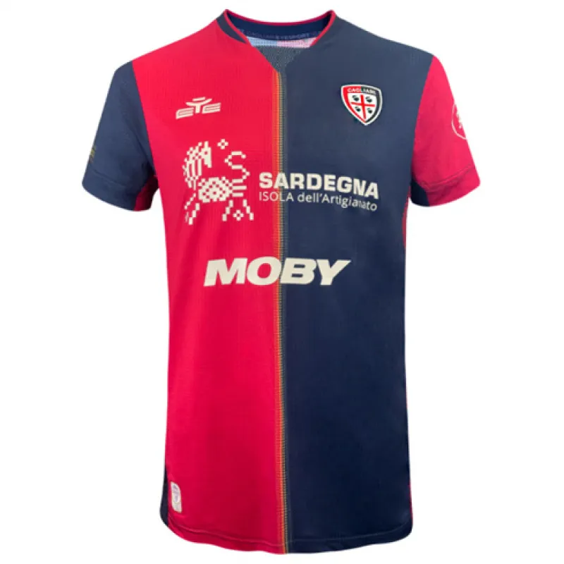 Camiseta local de Cagliari 2024/25 - Rojo/Azul