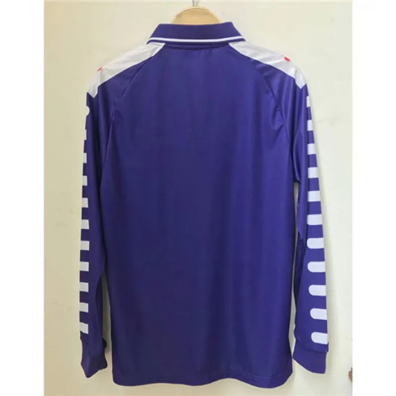 Fiorentina 1998 Retro Langarmtrikot - Lila