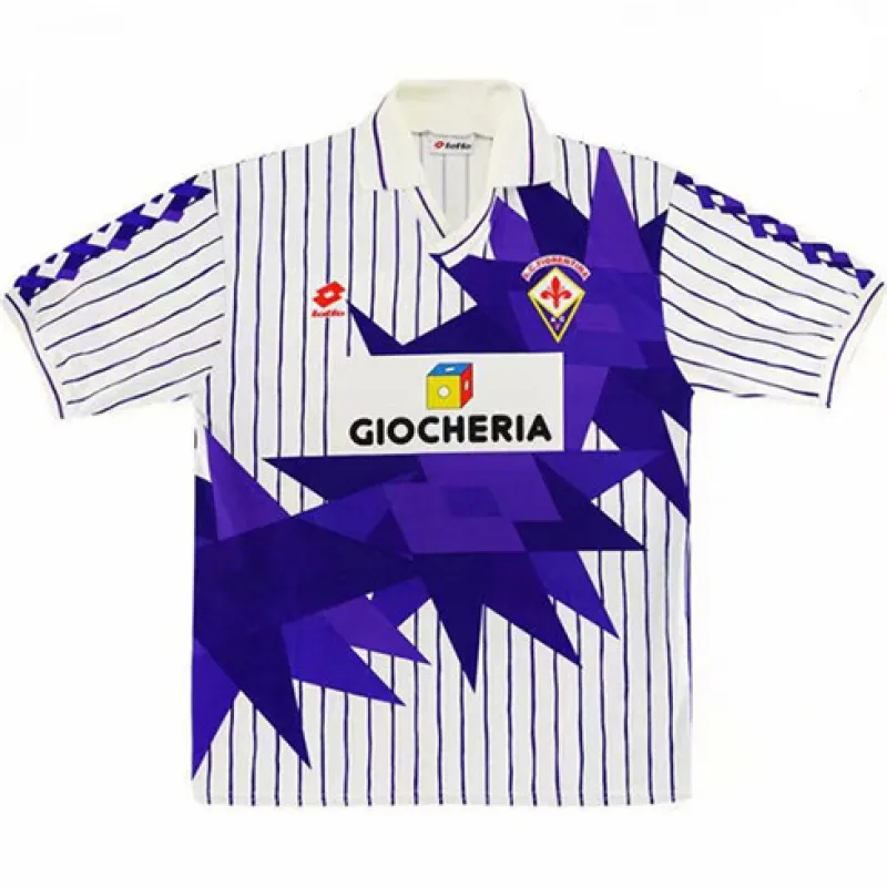 Camisa retro de visita de Fiorentina 1991/92 - Blanca
