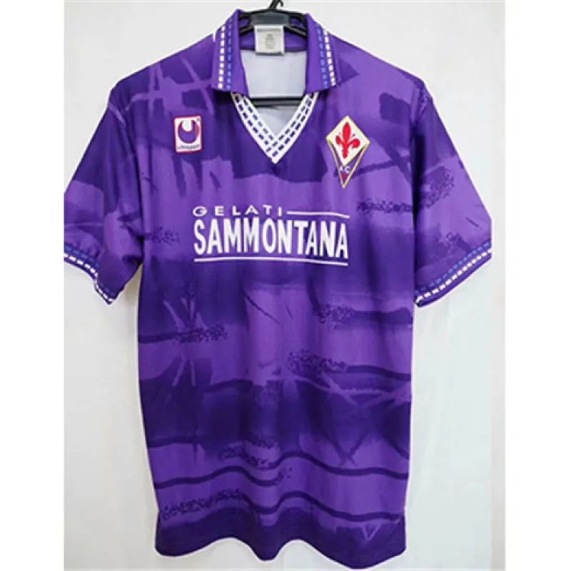 Fiorentina 1994/95 Heim Retro Trikot - Lila