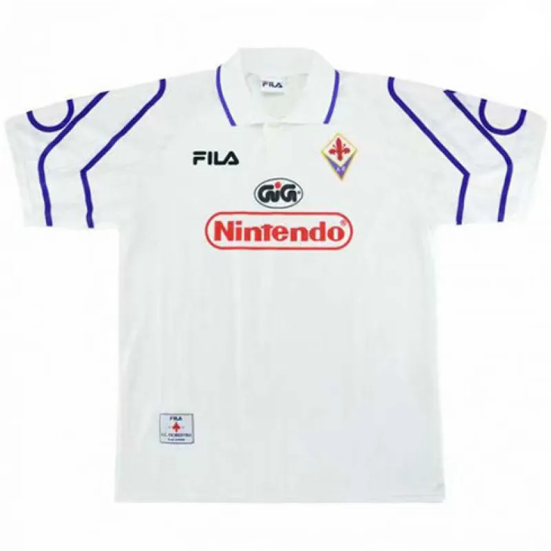 Camisa retro de visita de Fiorentina 1997/98 - Blanca