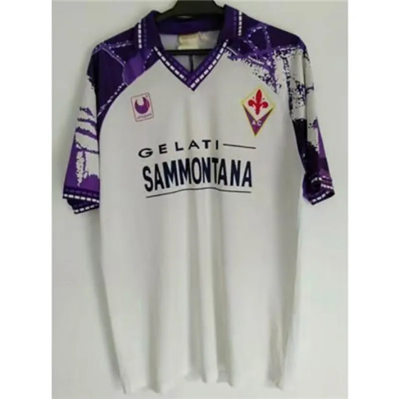 Fiorentina 1994/95 Auswärtstrichot Retro - Weiß