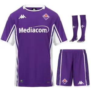 Set Maglia Home per Bambini della Fiorentina 2025/26 - Viola