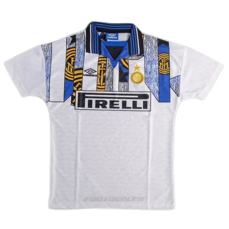 Inter de Milán 1995/96 Camiseta retro visitante - Blanca