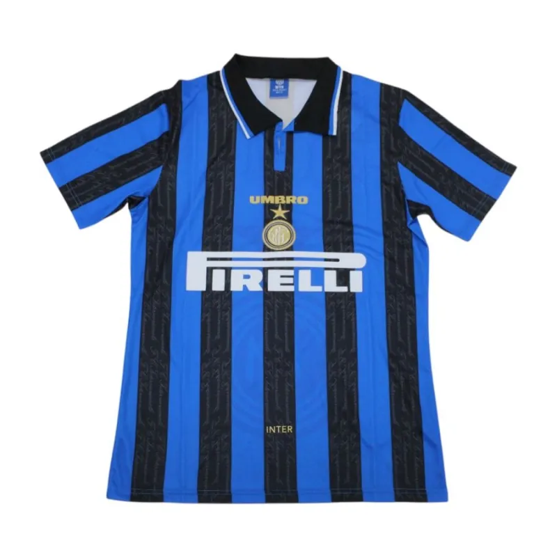 Inter de Milán 1996/97 Camiseta retro local - Azul/Negra
