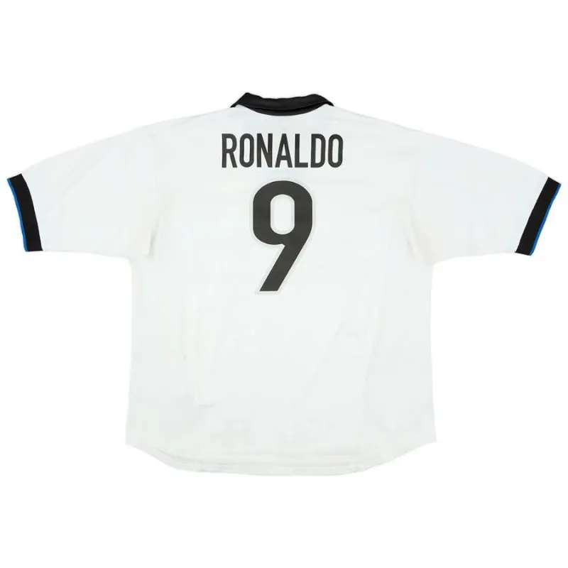 Inter de Milán RONALDO 1998/99 Camiseta retro visitante - Blanca