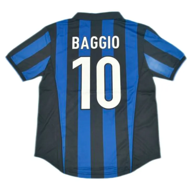 Inter de Milán BAGGIO 1998/99 Camiseta retro local - Azul/Negra