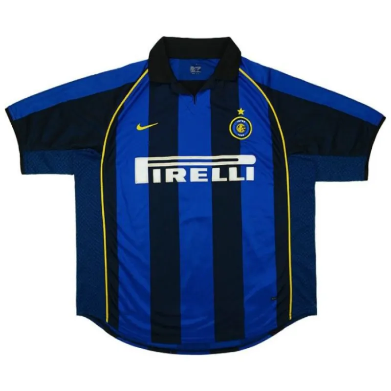 Inter de Milán 2000/01 Camiseta retro local - Azul/Negra