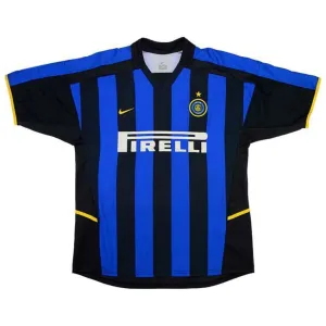 Inter Milan 2002/03 Retro Home Jersey - Blue/Black