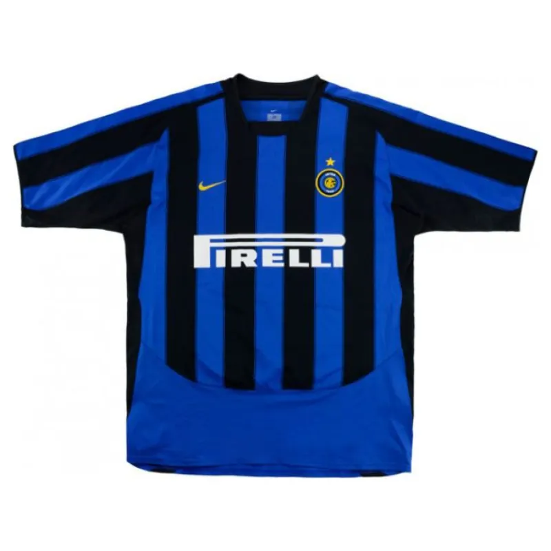 Inter de Milán ADRIANO 2003/04 Camiseta retro local - Azul/Negra