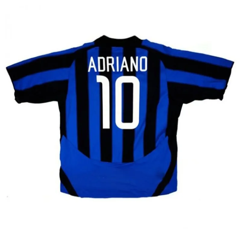 Inter de Milán ADRIANO 2003/04 Camiseta retro local - Azul/Negra