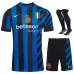 Ensemble de maillot pour enfants du domicile de l'Inter Milan 2024/25 - Bleu