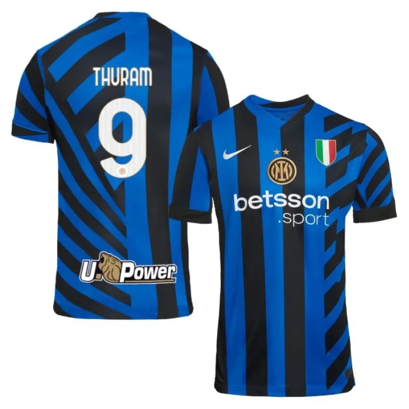 Le maillot de domicile de l'Inter Milan 2024/25 de Marcus Thuram - Bleu