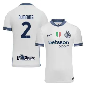 Denzel Dumfries Inter Mailand 2024/25 Auswärts - Jersey - Weiß