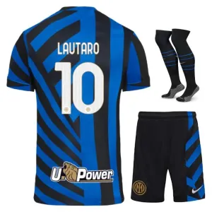 Le kit d'enfant de domicile 2024/25 de l'Inter Milan de Lautaro - Bleu