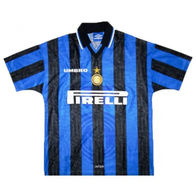 Camiseta local retro B de Ronaldo Internazionale Milano 1997/98 - Azul