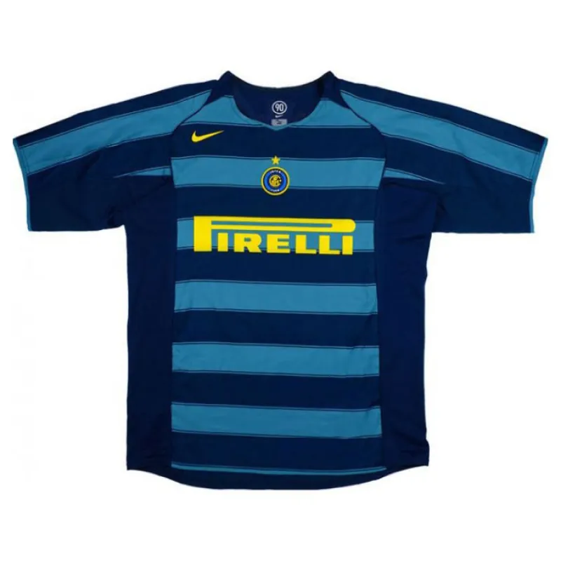 Inter de Milán ADRIANO 2004/05 Camiseta retro tercera - Azul