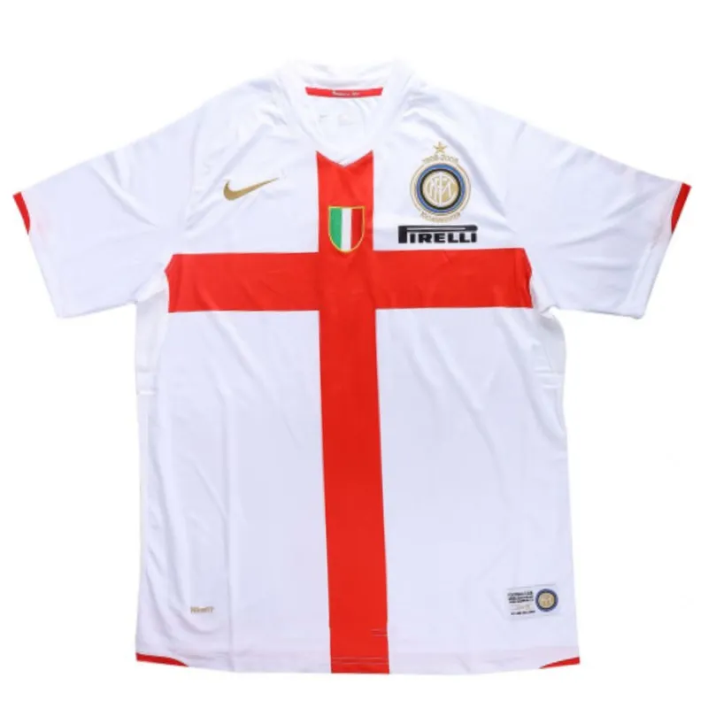 Inter de Milán 2007/08 Camiseta retro visitante - Blanca