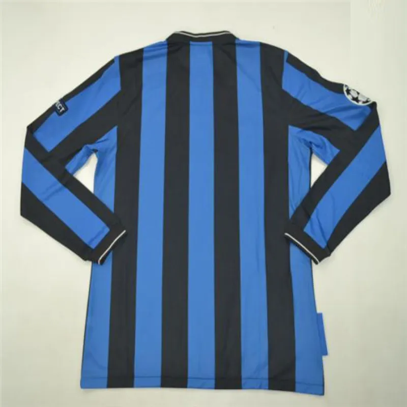 Inter Milan 2010 retro UEFA Champions League Finale Langarmtrikot - blau