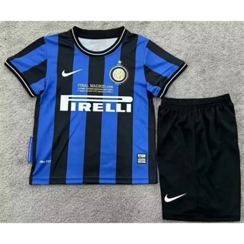 Inter Milan 2010/11 retro Kinder-Heimtrikot - blau