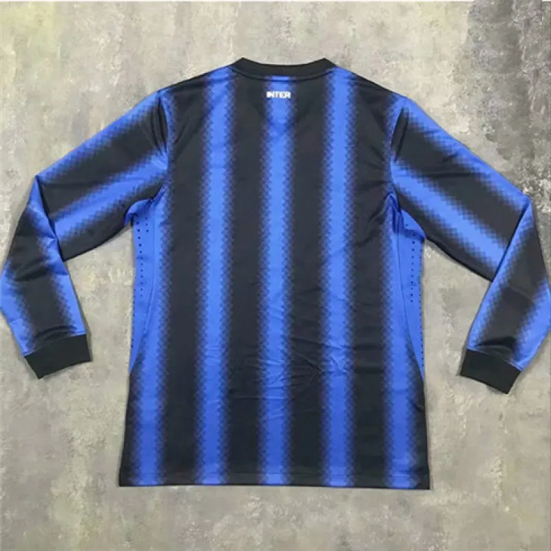Inter Milan 2010/11 retro Langarm - Heimtrikot - blau
