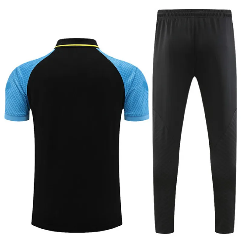 Inter Milan 2022/23 Polo Shirt + Shorts - Schwarz