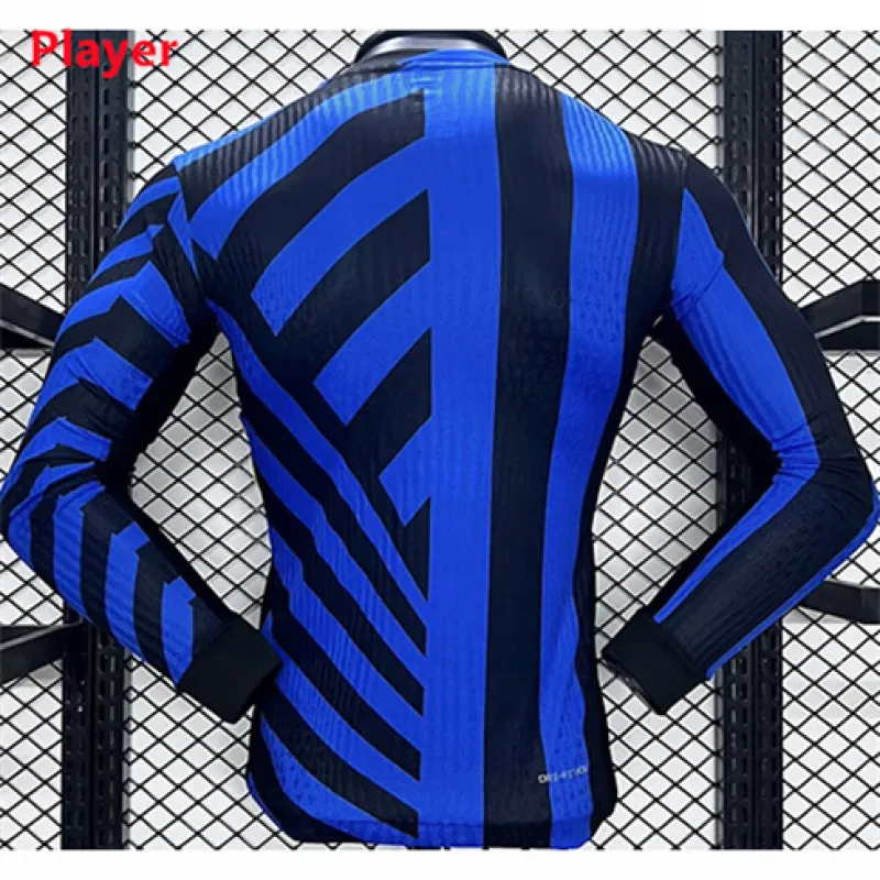 Camiseta de casa de mangas largas del Inter de Milán 2024/25-Jugador-Azul