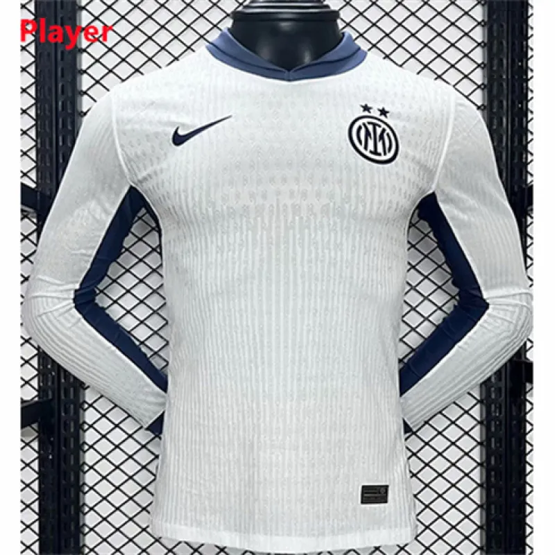 Maillot de l'extérieur à manches longues de l'Inter Milan 2024/25-Joueur-Blanc