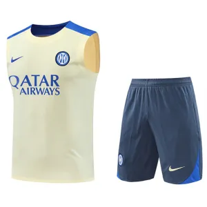 Calzoni e gilet dell'insieme di allenamento dell'Inter Milan 2024/25 - giallo